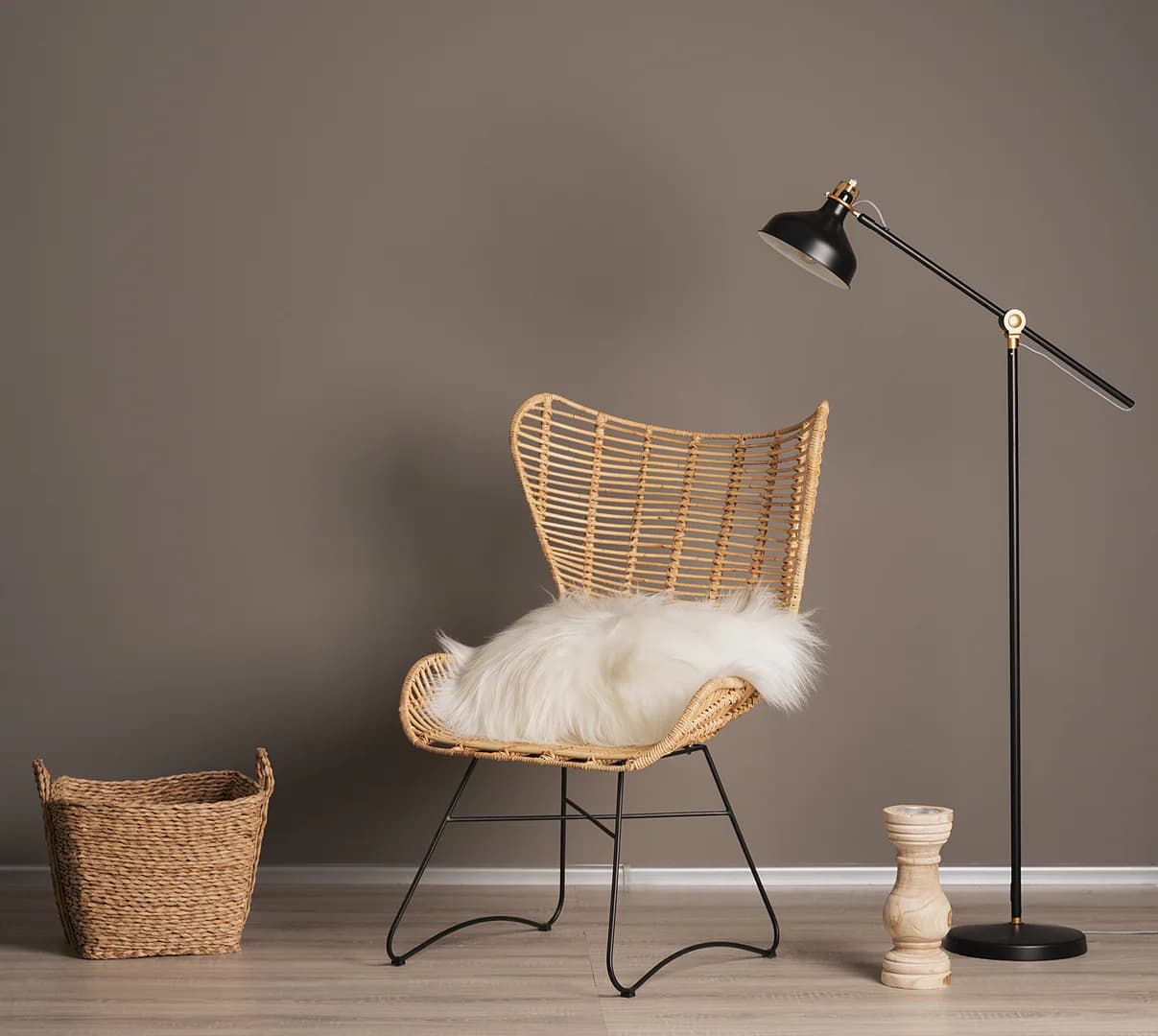 Unilateral sheepskin pillow, rectangular