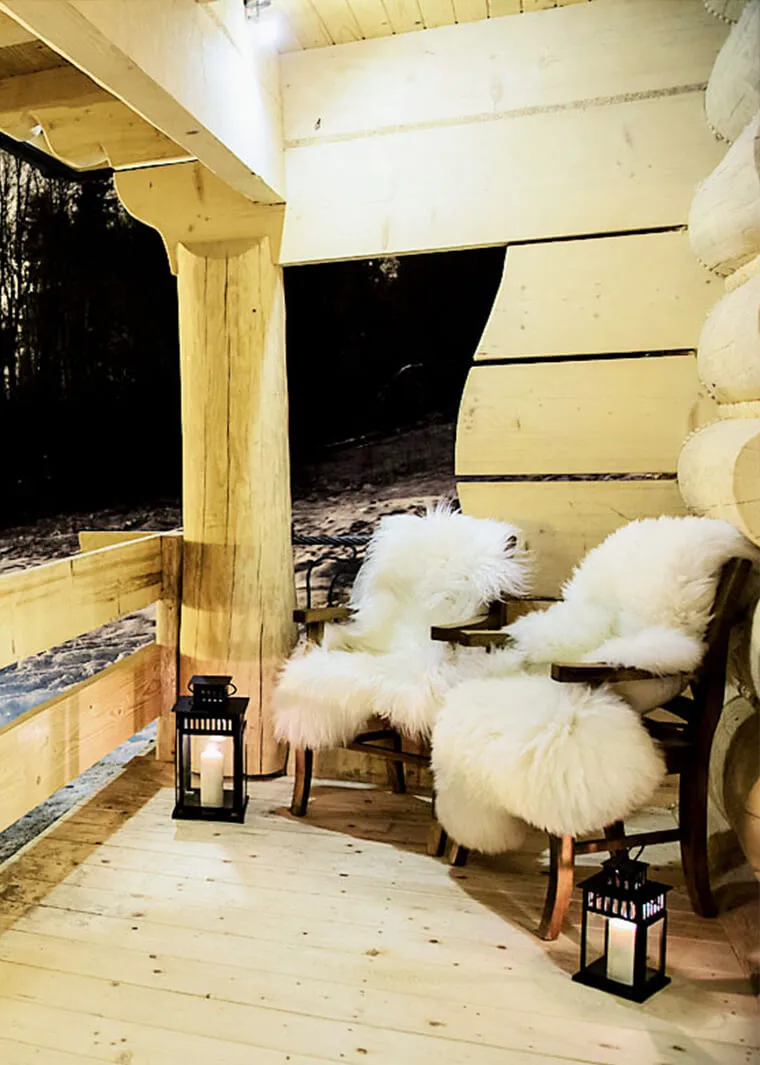 Decorative sheepskin sample