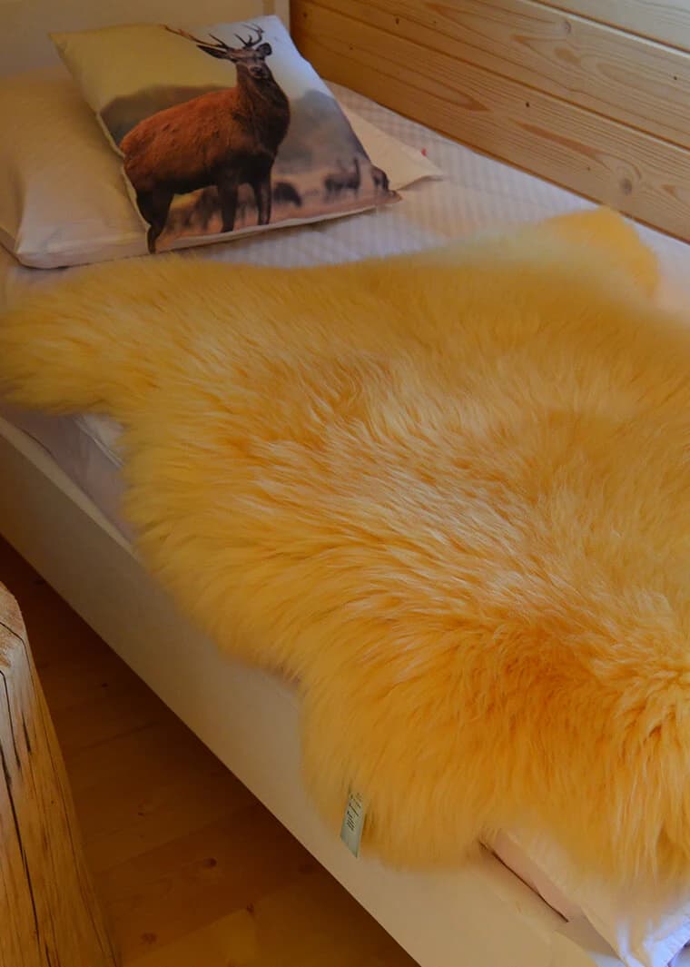 White sheepskin product